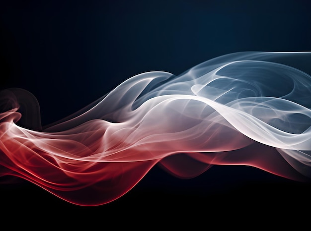 Fondo de textura de humo rojo Textura de vapor Humo rojo y blanco abstracto sobre fondo negro