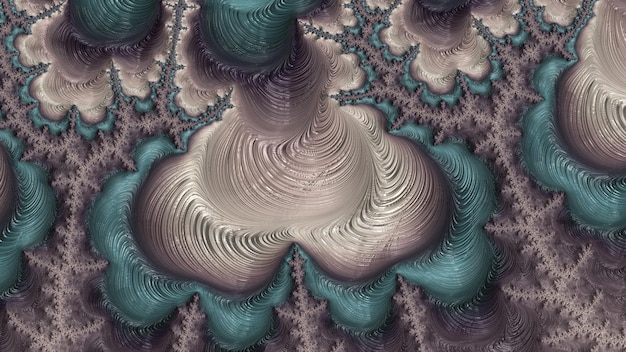 Fondo De Textura De Ilustración De Diseño De Arte Fractal Colorido Hermoso