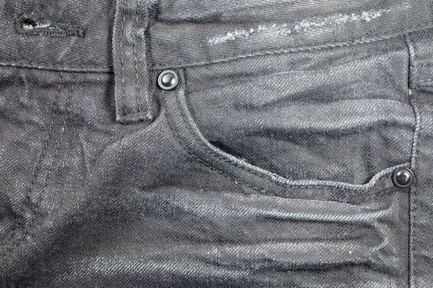 Fondo de textura de jeans negros.