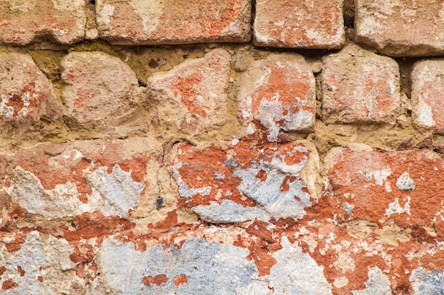 Fondo de textura de ladrillo rojo antiguo