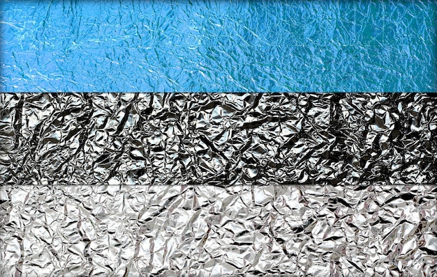 Fondo de textura de lámina de forma de bandera de Estonia