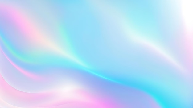 Fondo de textura de lámina holográfica iridescente sin costuras con suaves gradientes ondulados borrosos de colores pastel Perfecto para diseños futuristas y creaciones digitales