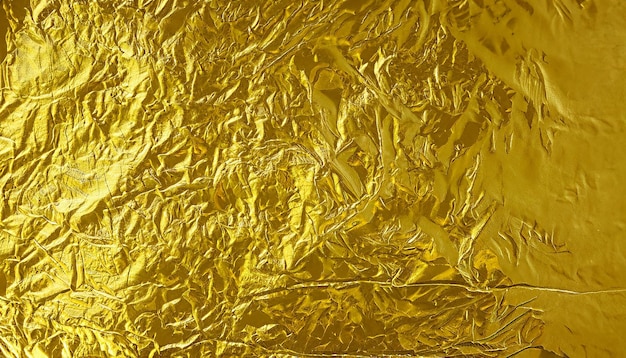 Fondo de textura de lámina de oro de hoja amarilla brillante