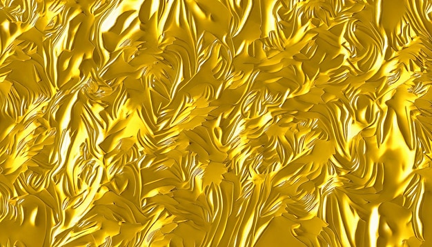 Fondo de textura de lámina de oro de hoja amarilla brillante