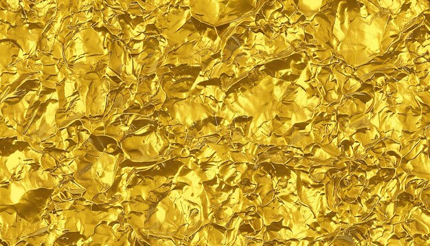 Fondo de textura de lámina de oro de hoja amarilla brillante