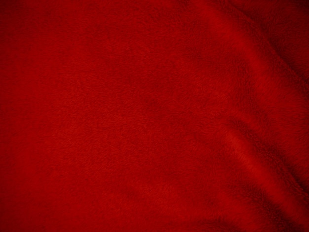 fondo de textura de lana limpia roja lana de oveja natural clara escarlata textura de algodón sin costuras de piel esponjosa para diseñadores fragmento de primer plano alfombra de tela de lana roja