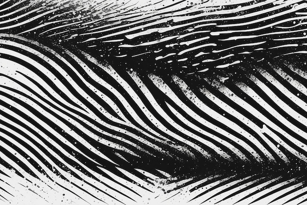 Fondo de textura de línea negra y blanca de medio tono grunge Ilustración de rayas abstractas Textura