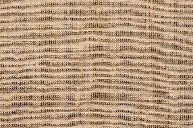 Foto fondo de textura de lino beige arpillera de algodón natural