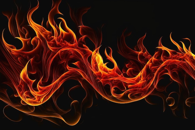 Fondo con una textura de llama de fuego ardiente abstracto