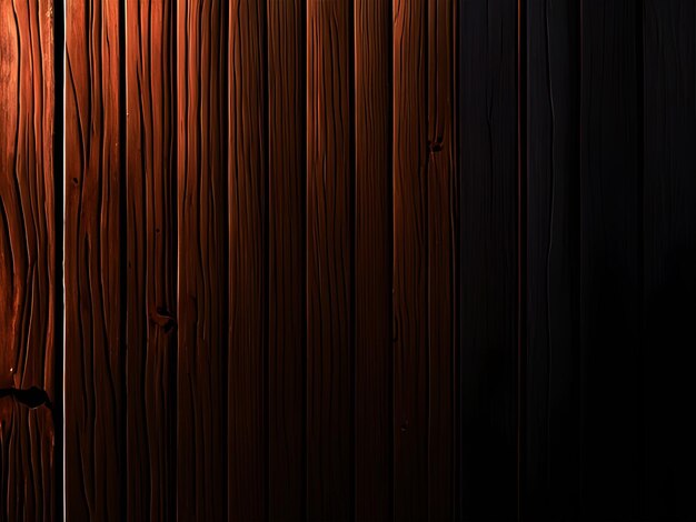 Fondo de textura de madera de color marrón oscuro hecho de madera y tablas generadas por IA