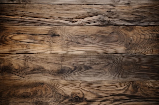 Fondo de textura de madera marrón El panel de madera tiene un patrón oscuro AI generativa