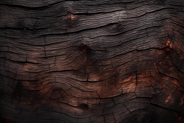 Foto fondo de textura de madera quemada