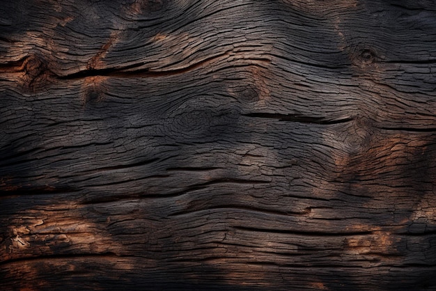 Foto fondo de textura de madera quemada