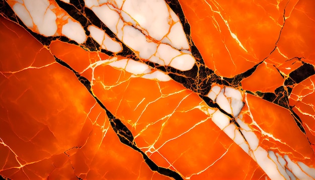 Fondo de textura de mármol naranja Generativo ai