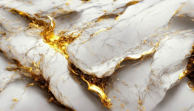 Fondo de textura de mármol con salpicaduras de oro