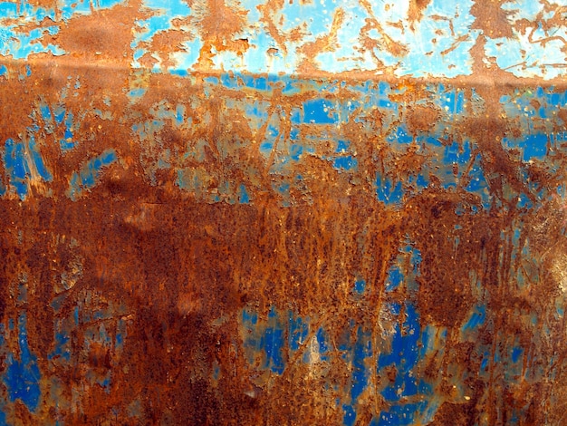 Fondo de textura de metal de acero oxidado marrón de estilo industrial