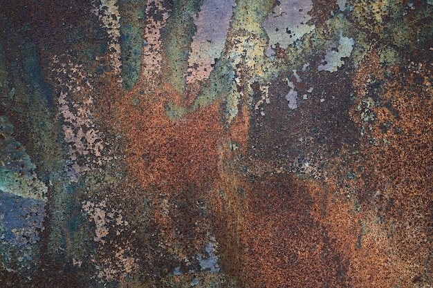 Fondo de textura de metal oxidado oscuro