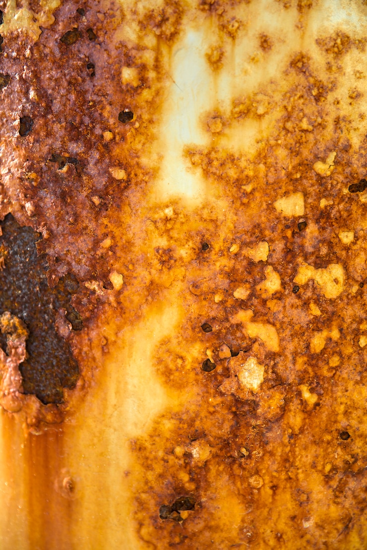 Foto fondo de textura metálica oxidada oscura y desgastada
