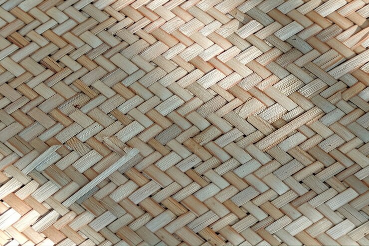 Fondo de textura de mimbre de bambú