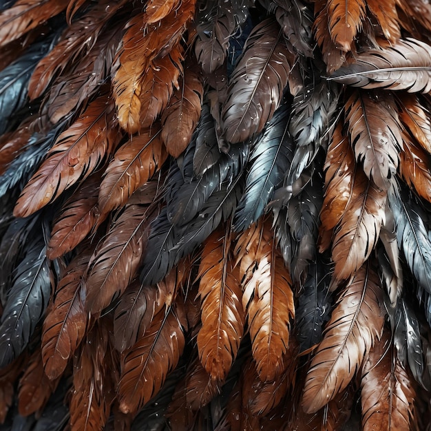 Foto fondo de textura un montón de plumas