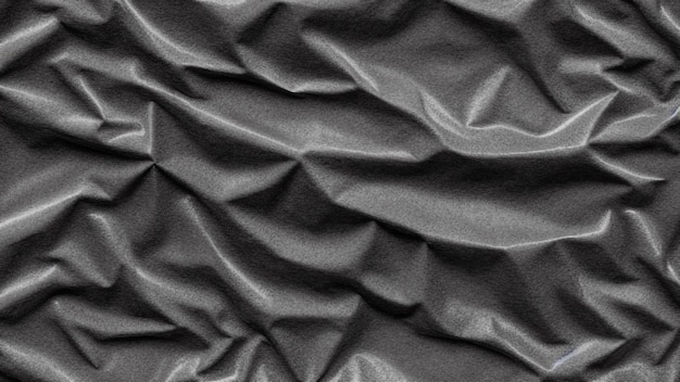 Foto fondo de textura de papel arrugado y arrugado negro