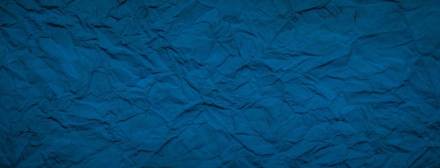 Fondo de textura de papel arrugado azul