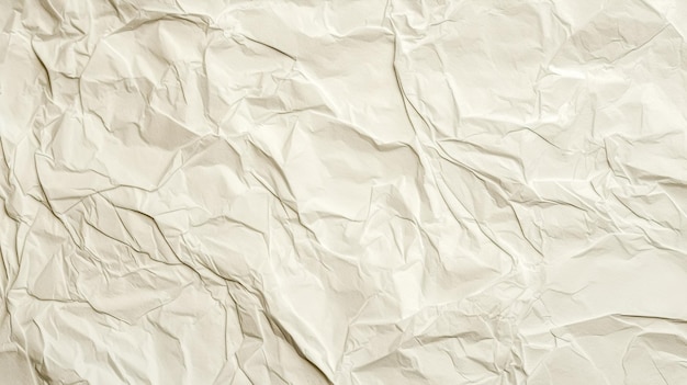 Fondo de textura de papel arrugado blanco Generativo ai