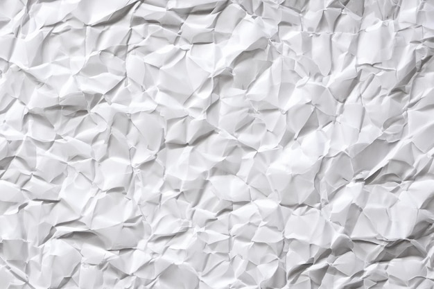 Foto fondo de textura de papel arrugado blanco