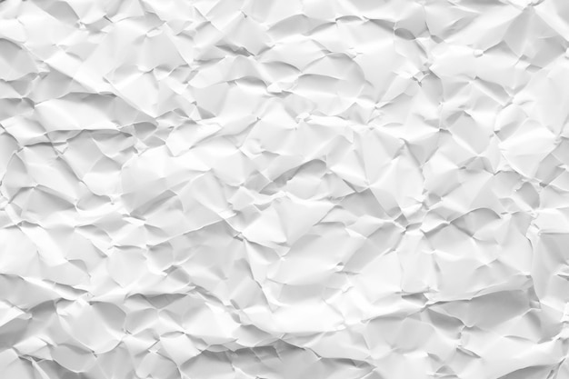 fondo de textura de papel arrugado blanco