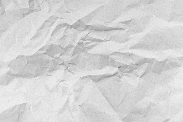 Fondo de textura de papel arrugado blanco