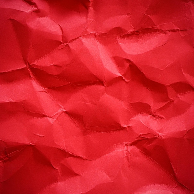 Fondo de textura de papel arrugado rojo