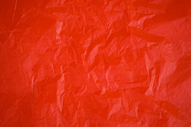 Fondo de textura de papel arrugado rojo