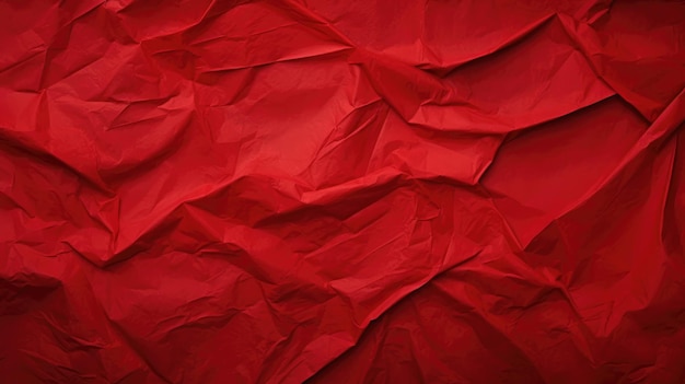 Fondo de textura de papel arrugado rojo