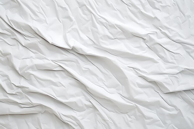 Fondo de textura de papel blanco arrugado