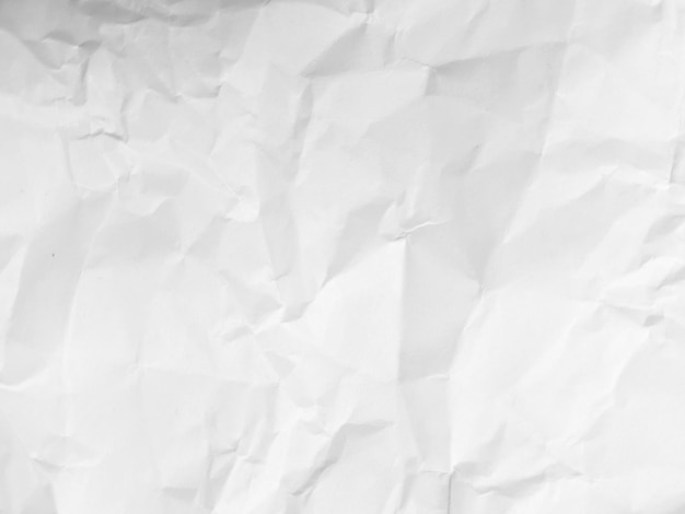 Fondo de textura de papel blanco arrugado