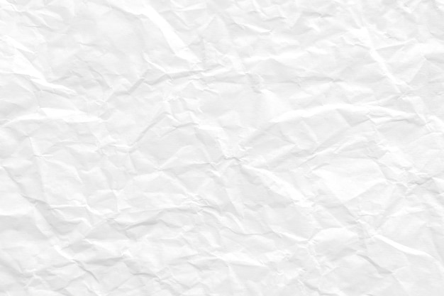 Fondo de textura de papel blanco arrugado