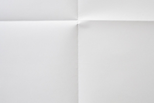 Fondo de textura de papel blanco plegado y arrugado
