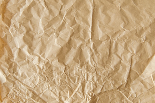 Fondo de textura de papel marrón arrugado