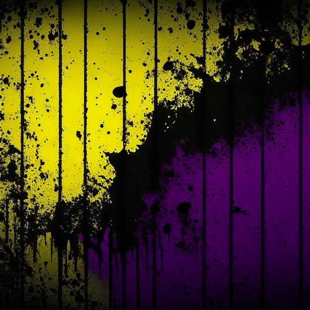 Foto fondo de textura de pared amarillo oscuro fondo de halloween aterrador y morado fondo grunge negro