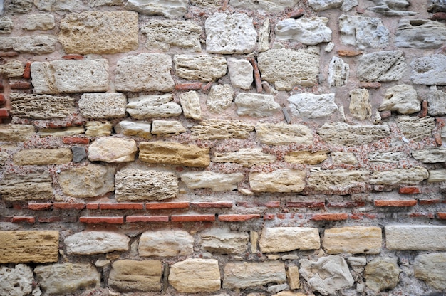 Foto fondo de textura de pared de fortaleza