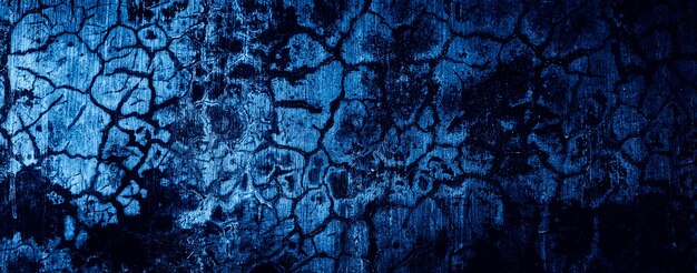 Fondo de textura de pared de hormigón de cemento abstracto sucio azul oscuro