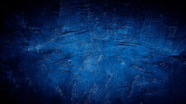 Fondo de textura de pared de hormigón de cemento abstracto sucio azul oscuro