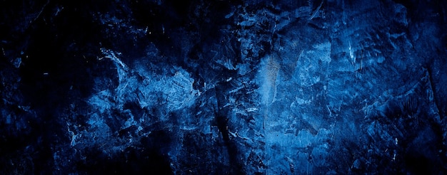 Fondo de textura de pared de hormigón de cemento abstracto sucio azul oscuro