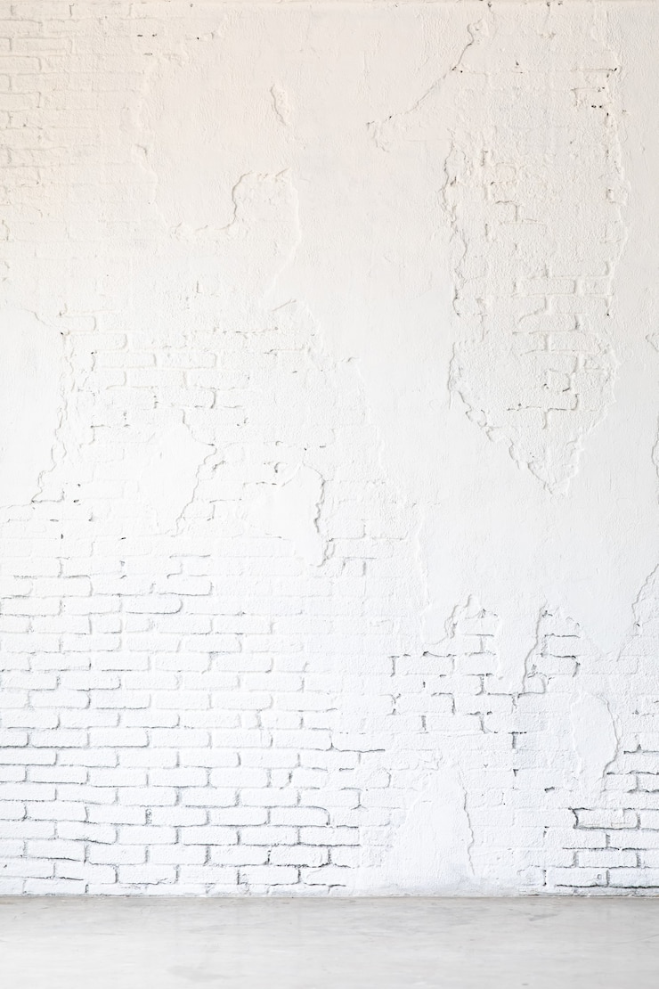 Fondo de textura de pared de ladrillo blanco grunge. Fondo para maqueta de diseño de banner.