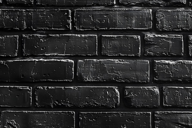 Fondo de textura de pared de ladrillo negro Textura de pared del ladrillo blanco y negro