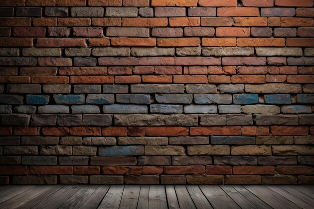 Foto fondo de textura de pared de ladrillo rojo con arquitectura de piedra antigua