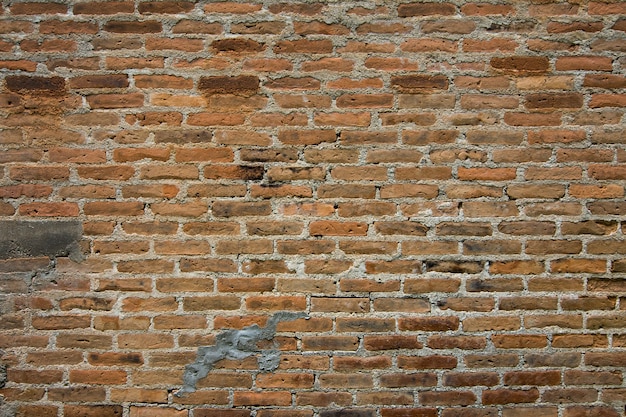 Foto fondo de textura de pared de ladrillo rojo marrón.