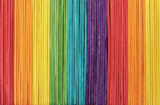 Fondo de textura de pared de madera colorida en colores brillantes del arco iris