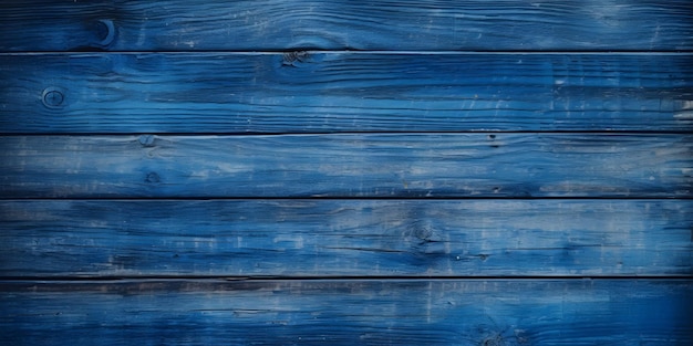 Fondo de textura de pared de madera pintada de azul