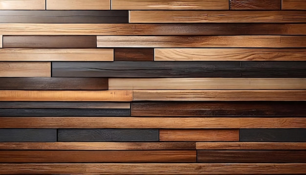 Foto fondo de textura de pared de madera tablas de madera marrones y negras